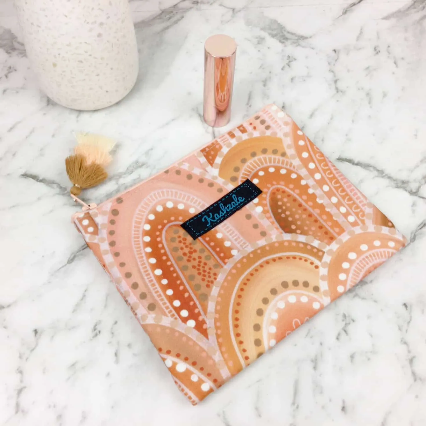 Holly Sanders Sand Hills Small Clutch, Small makeup bag.
