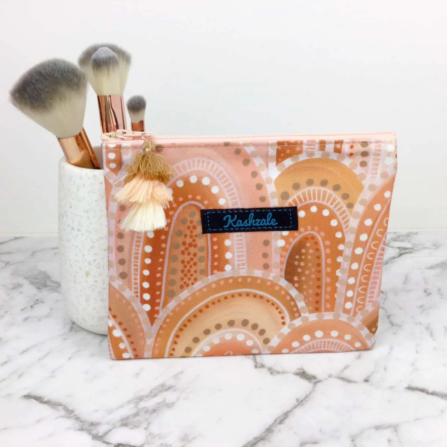 Holly Sanders Sand Hills Small Clutch, Small makeup bag.