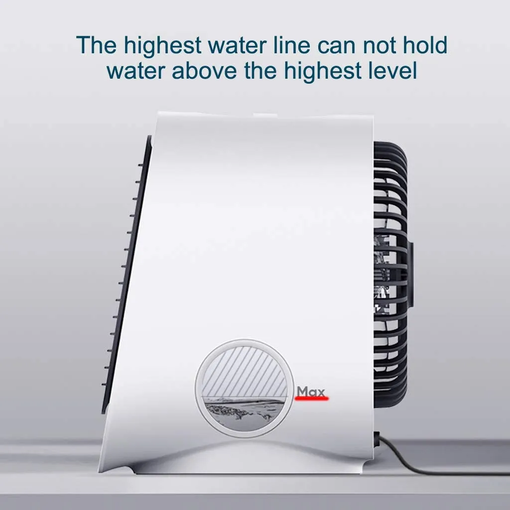 Homlly Portable Air Cooler Night Lamp Fan