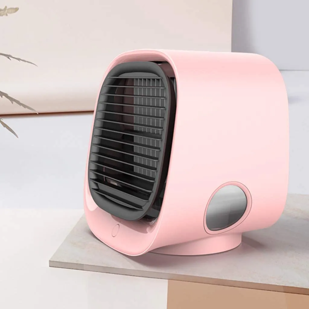 Homlly Portable Air Cooler Night Lamp Fan