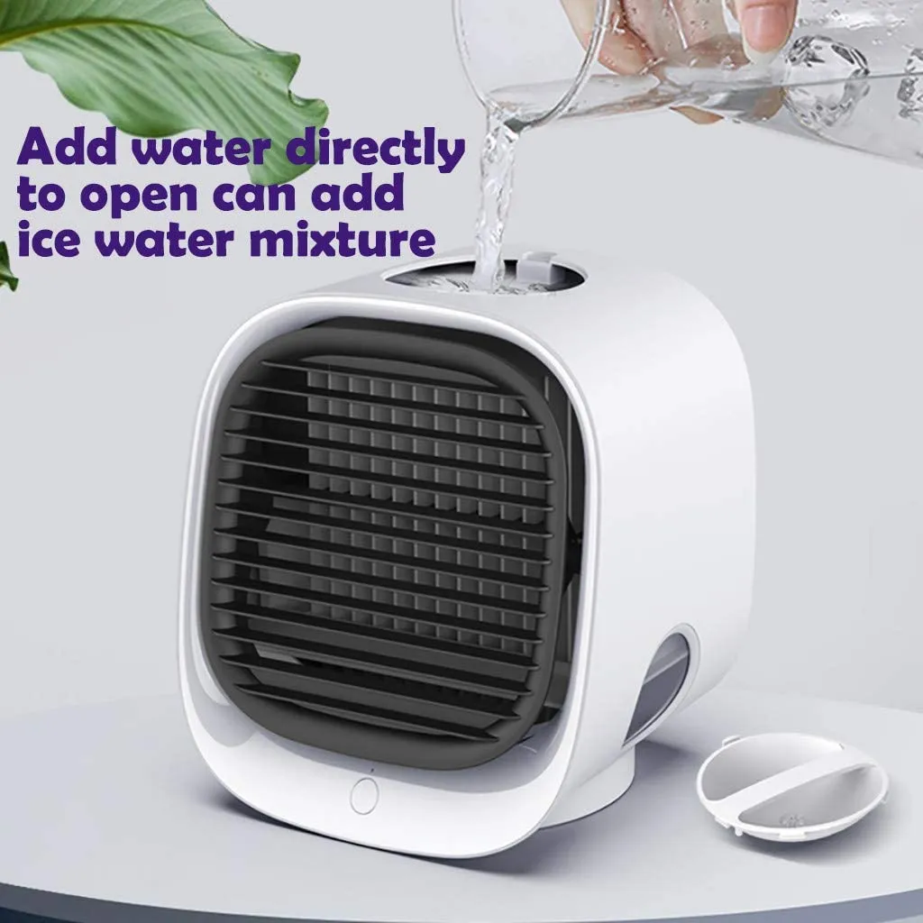 Homlly Portable Air Cooler Night Lamp Fan