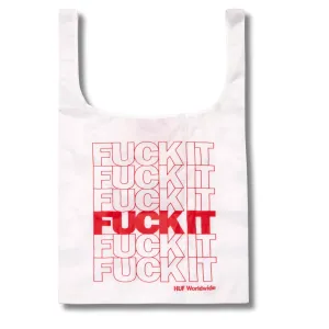 HUF FUCK IT PACKABLE BODEGA BAG - WHITE