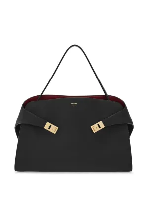 Hug medium leather tote bag
