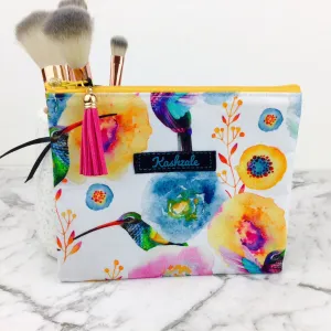 Hummingbird Small Clutch, Small makeup bag.