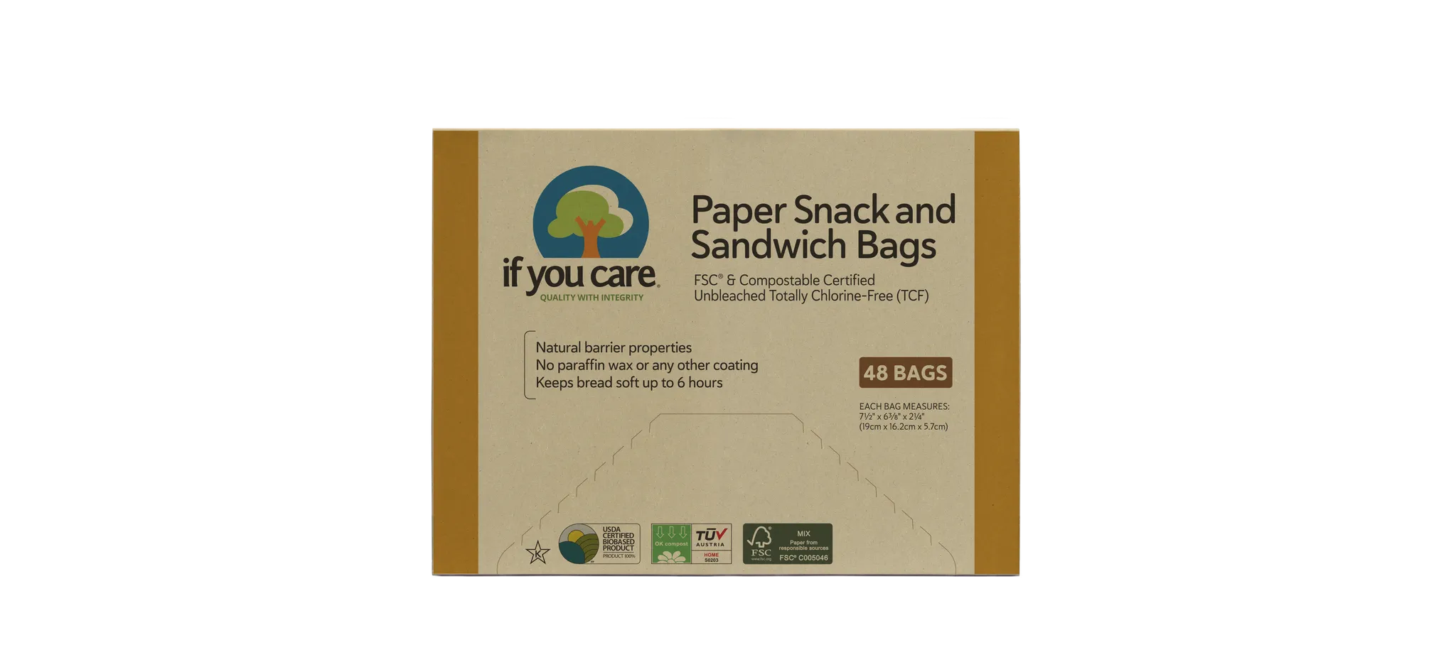 If You Care - Fsc Certified Snack And Sandwich Bags