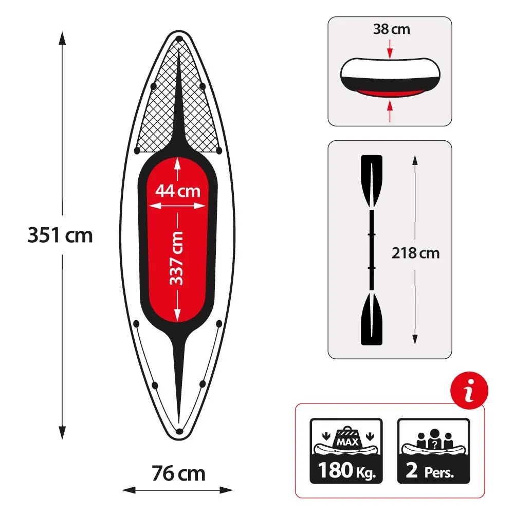 Intex K2 Challenger Kayak 2 Person Inflatable kayak
