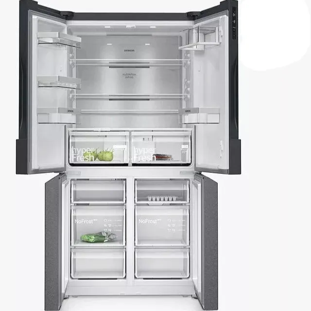 iQ500  483 Litres No Frost, French Door Bottom freezer,  Black stainless steel