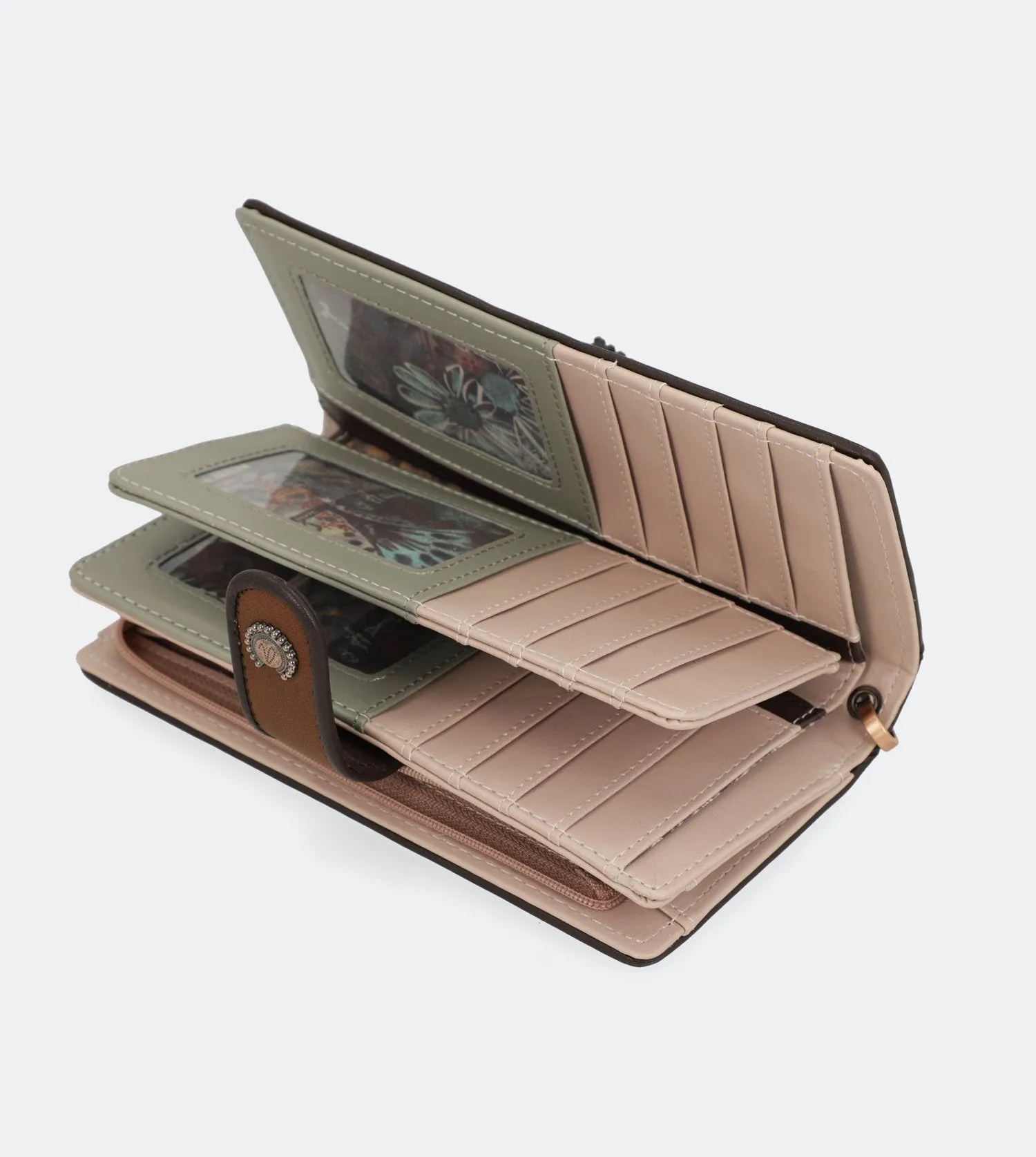 Ixchel Big wallet with a zip