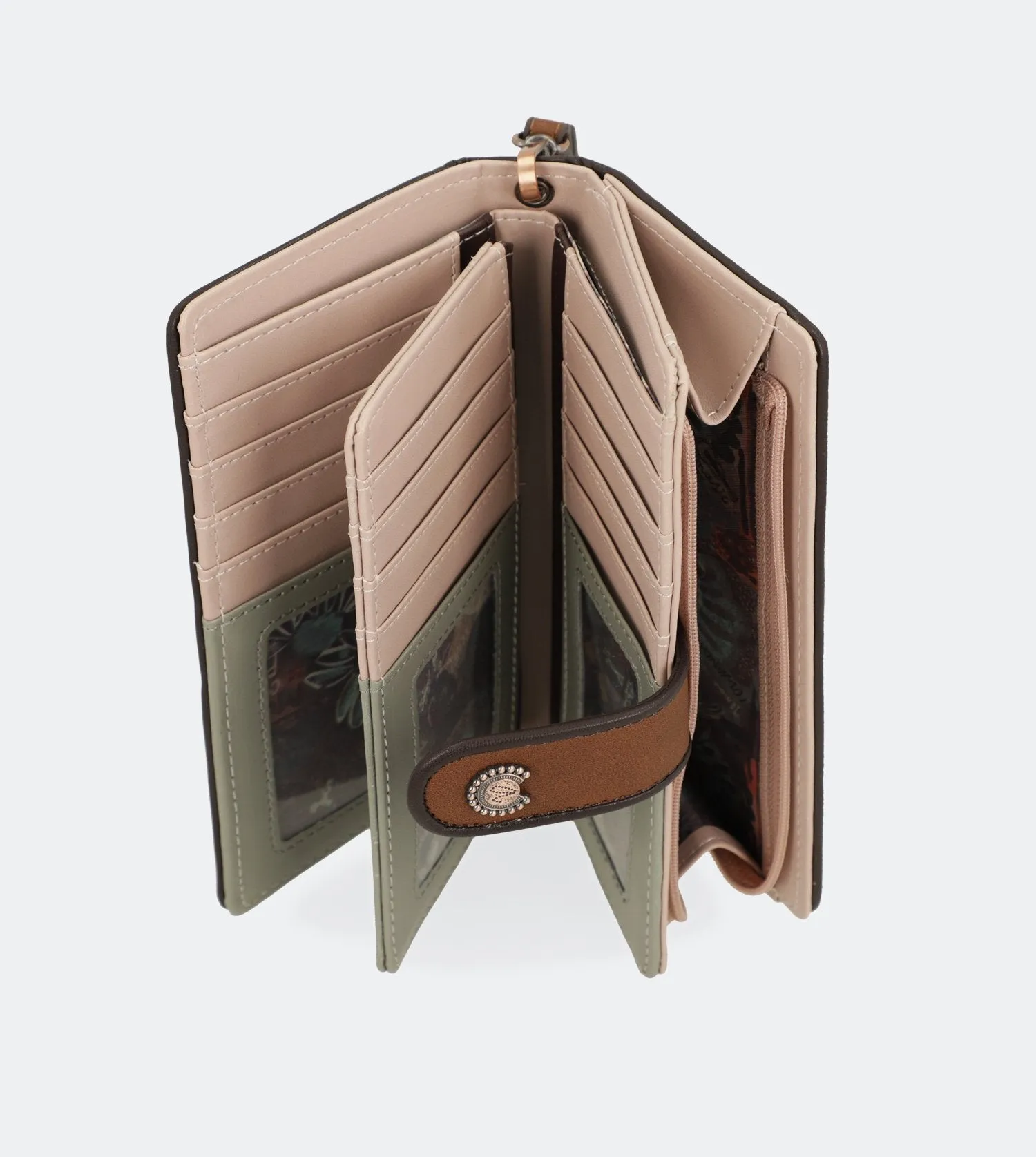 Ixchel Big wallet with a zip