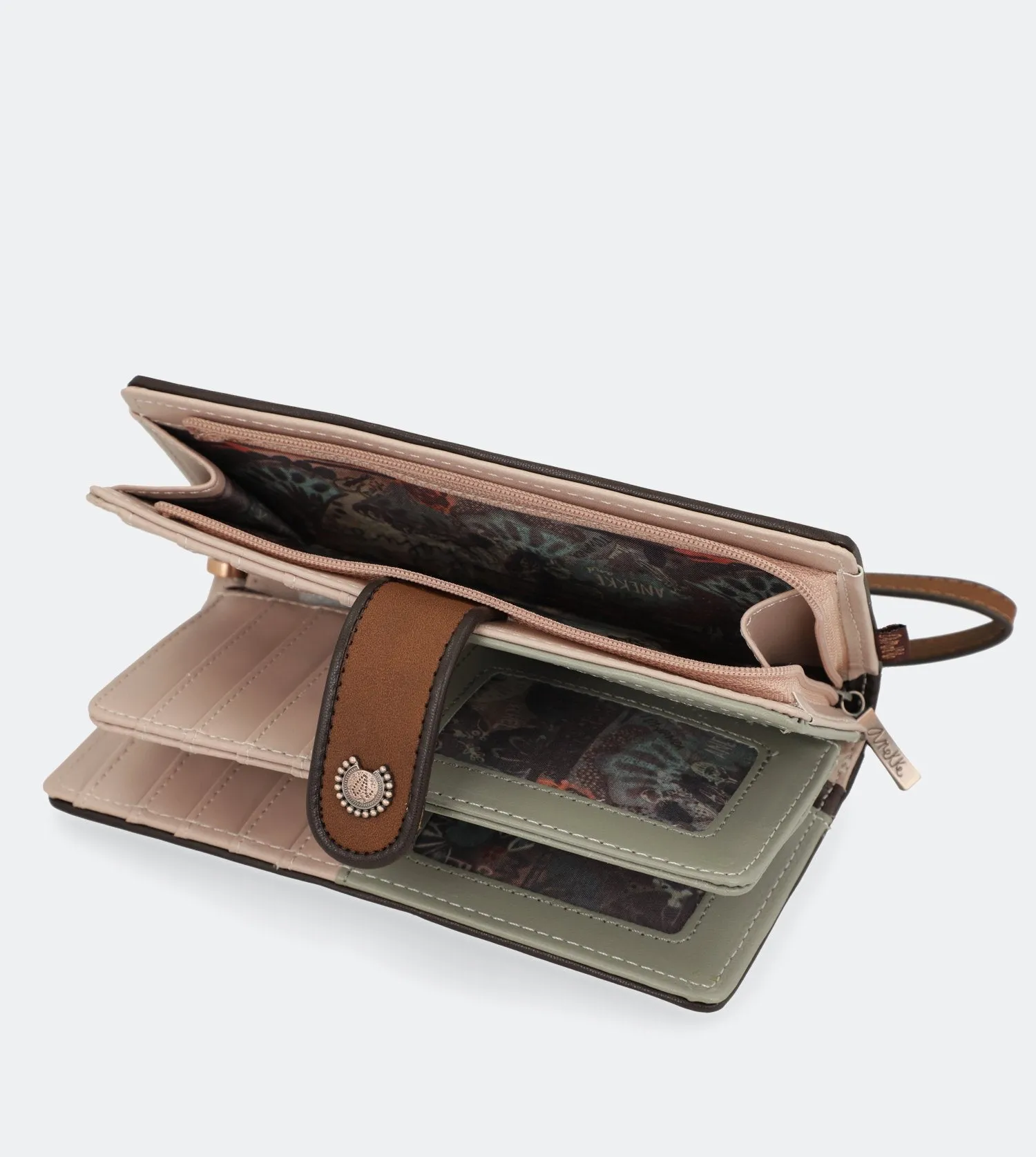 Ixchel Big wallet with a zip