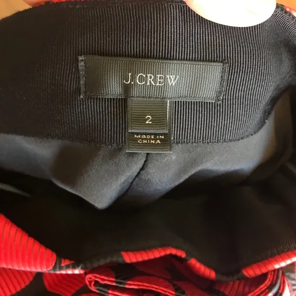J.CREW Bow Wrap Skirt In Jackquard Hearts Size 2