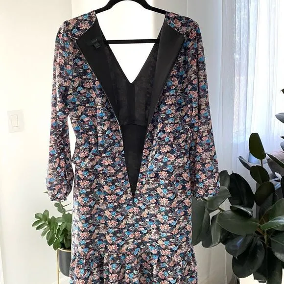 J. Crew Ruffle Hem Dress Paisley, Size 8