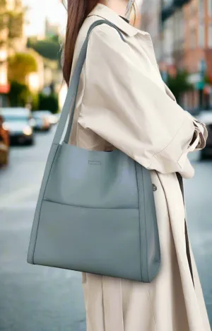 Jetsetter Chic - Women's Leather Commuter Travel Bag