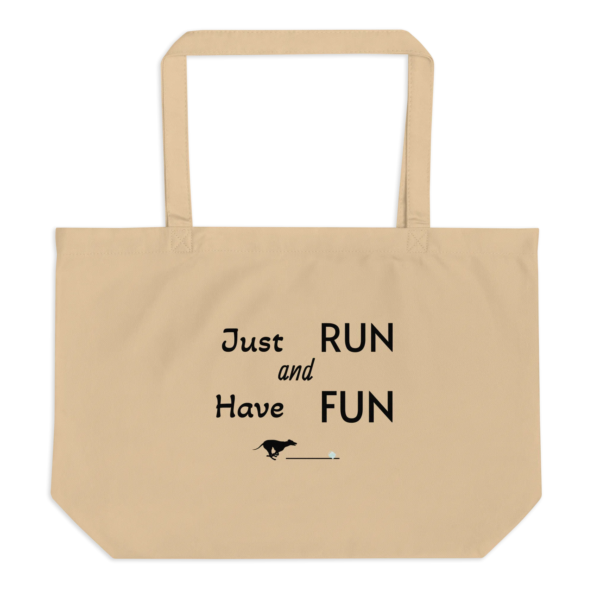 Just Run Fast CAT X-Large Tote/ Shopping Bag