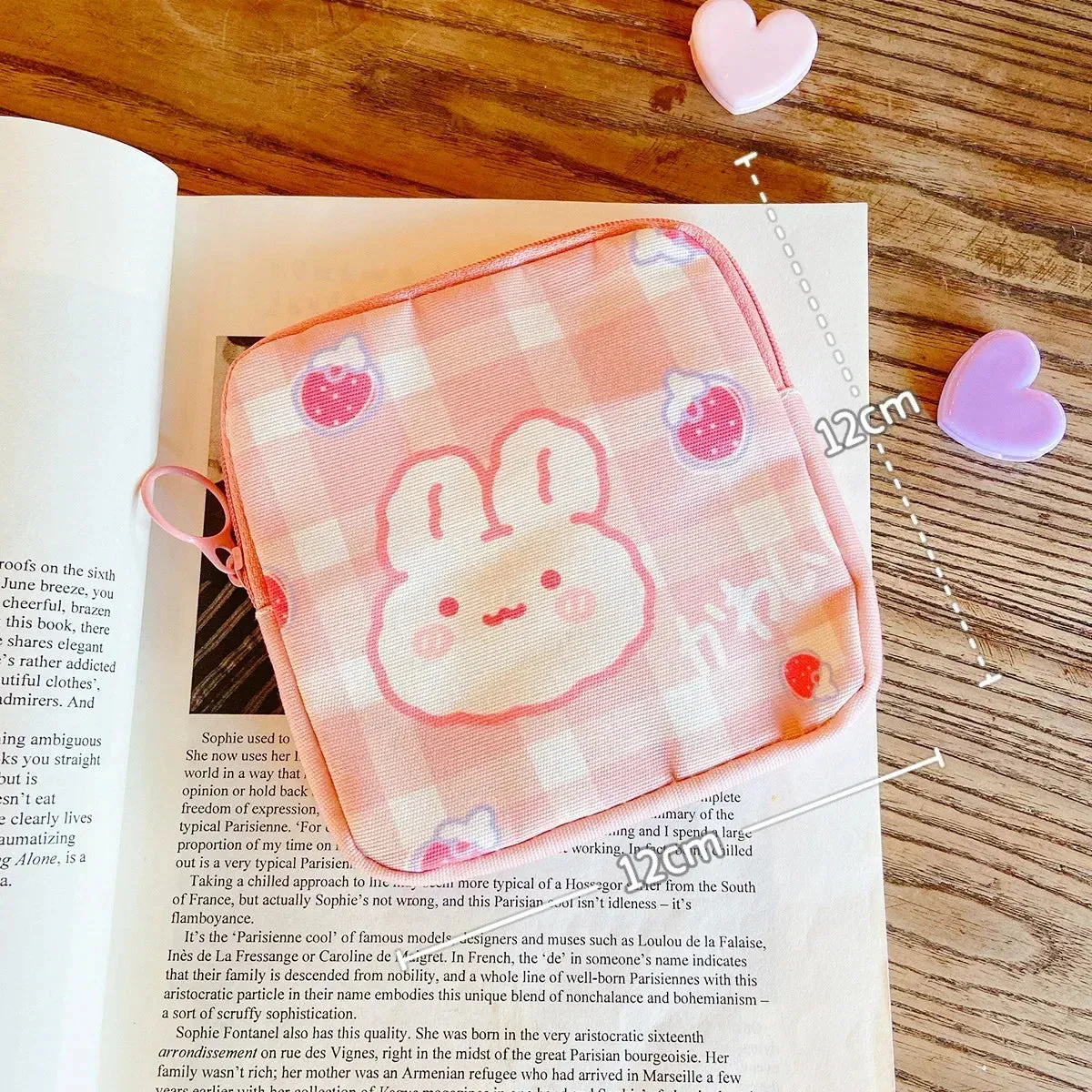 Kawaii Bear Storage Bag 🐻✨ | Large Capacity Sanitary Napkin & Coin Organizer Bag 🌸💖
