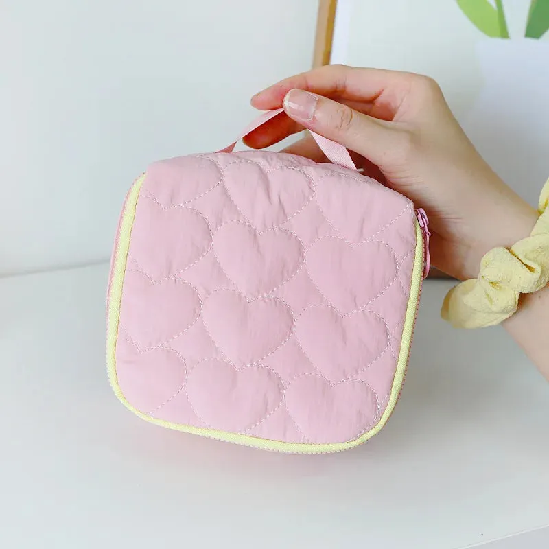 Kawaii Love Makeup Bag 🌸✨ | Adorable Large Capacity Travel Handbag & Wash Bag 👜💕
