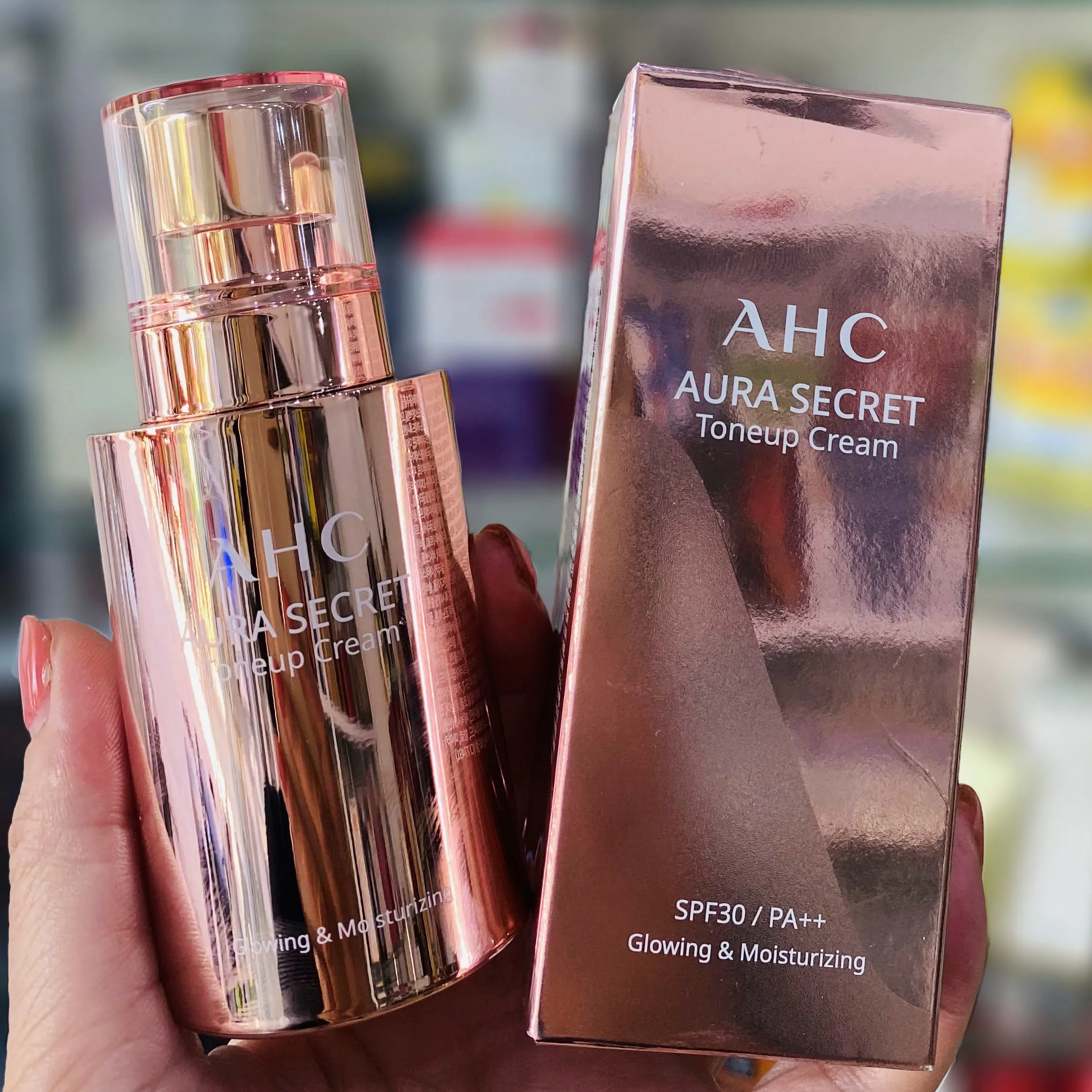 Kem Dưỡng Nâng Tông AHC Aura Secret Tone Up Cream 50g