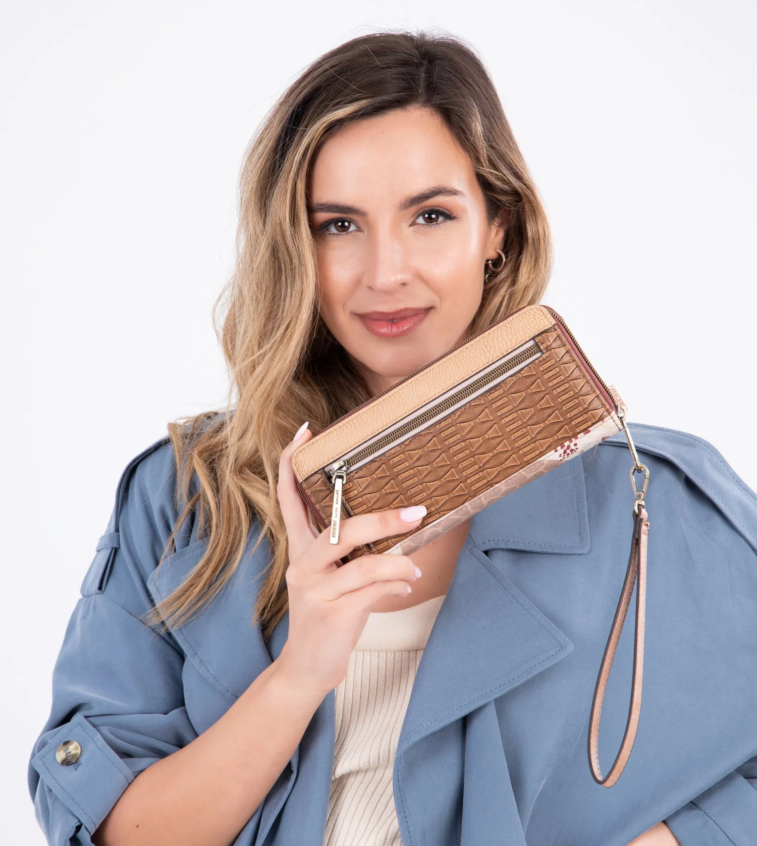 Kenya Big wallet with double zip