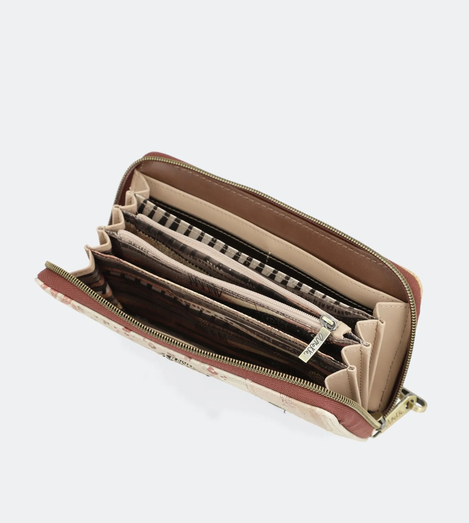 Kenya Big wallet with double zip