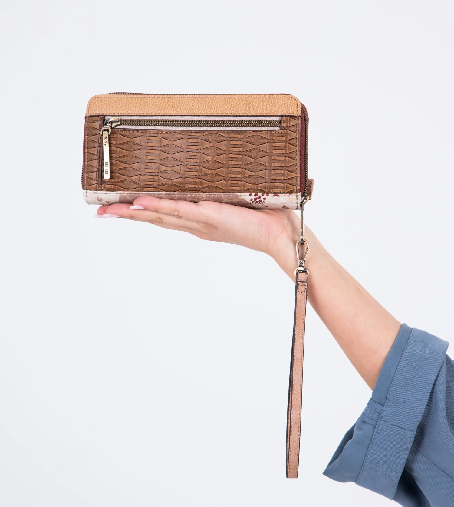 Kenya Big wallet with double zip