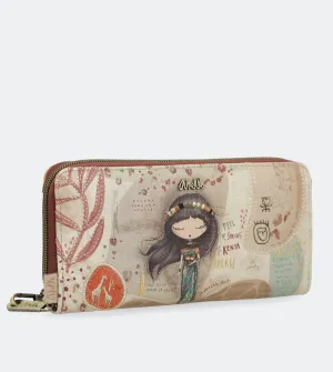 Kenya Big wallet with double zip