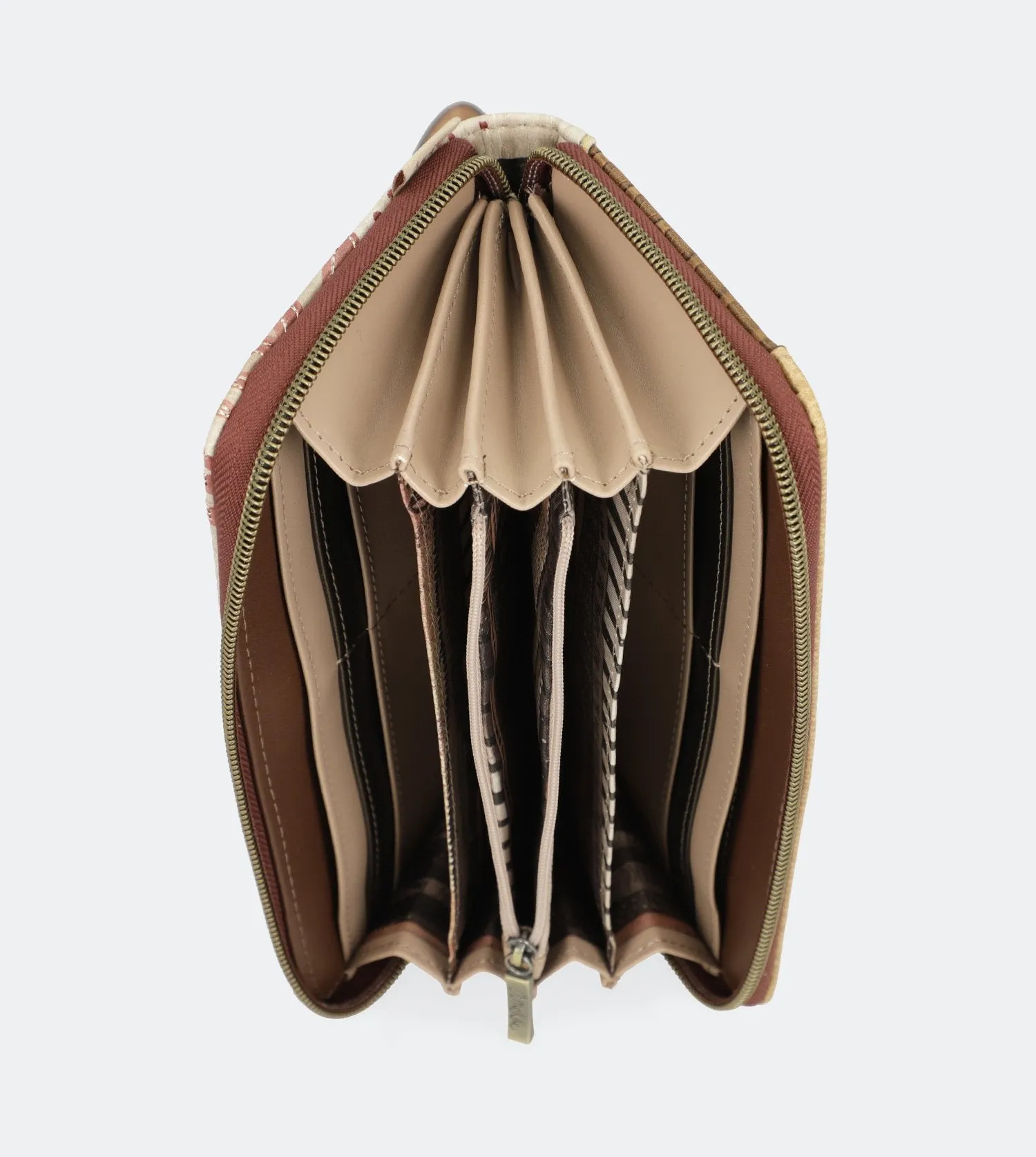 Kenya Big wallet with double zip