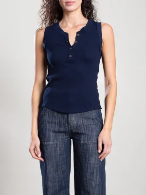 Kiera Henley Tank in Thermal - Midnight