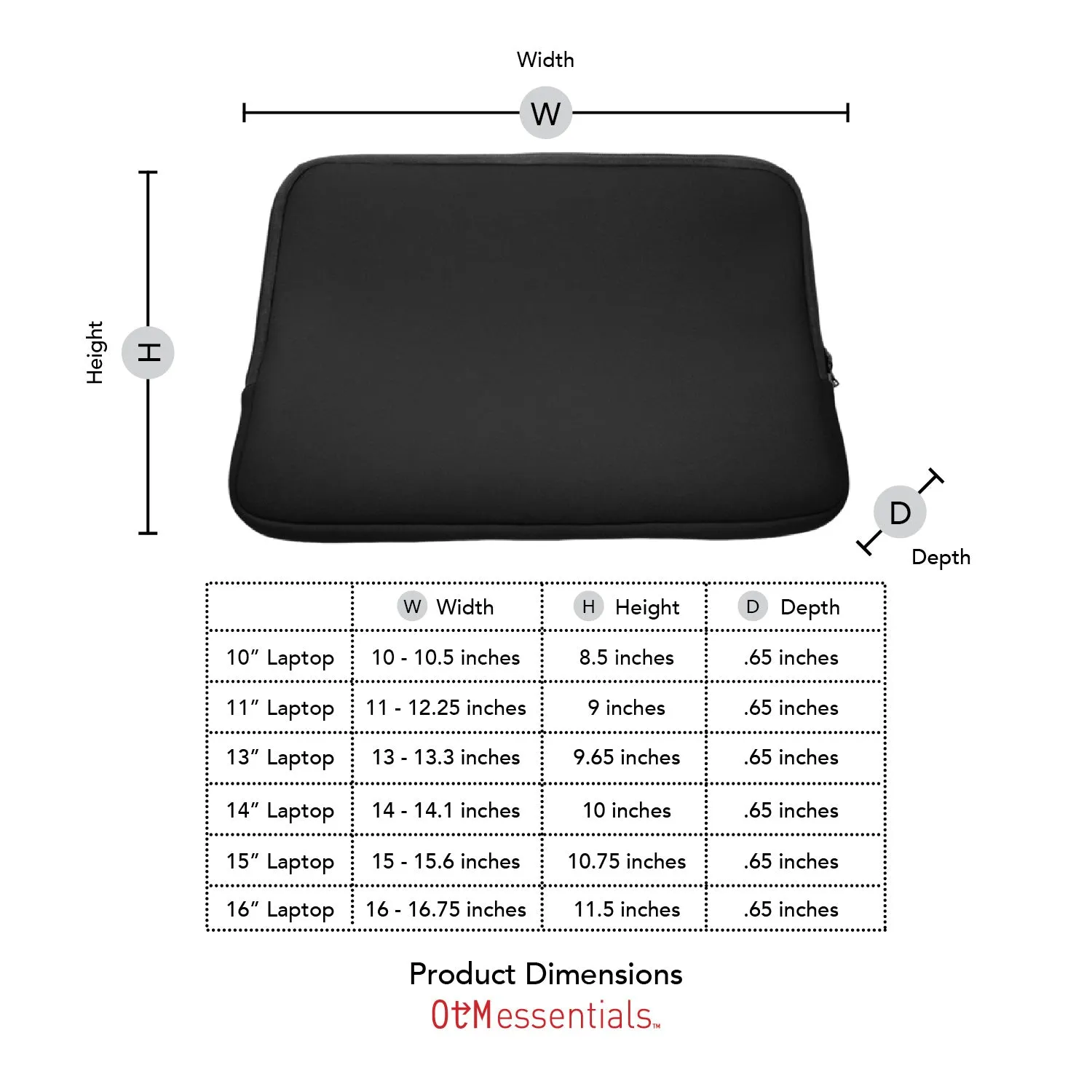 Laptop Sleeve, Neoprene, Nova Southeastern University