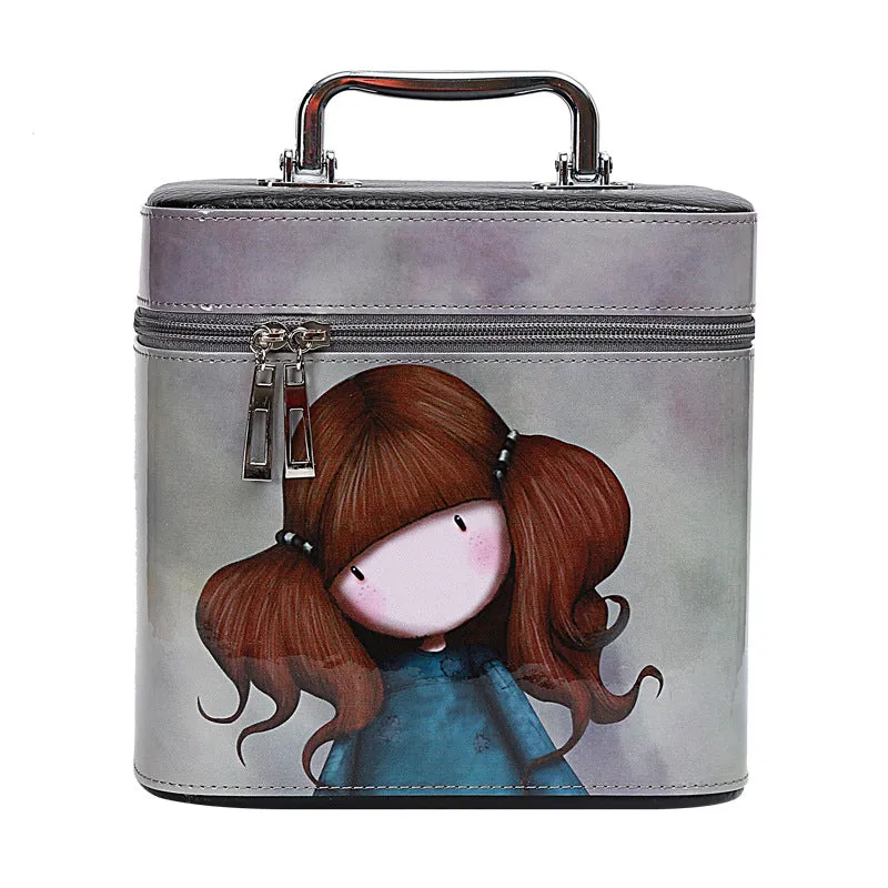 Large Capacity Girl Heart Cosmetic Bag Portable Travel