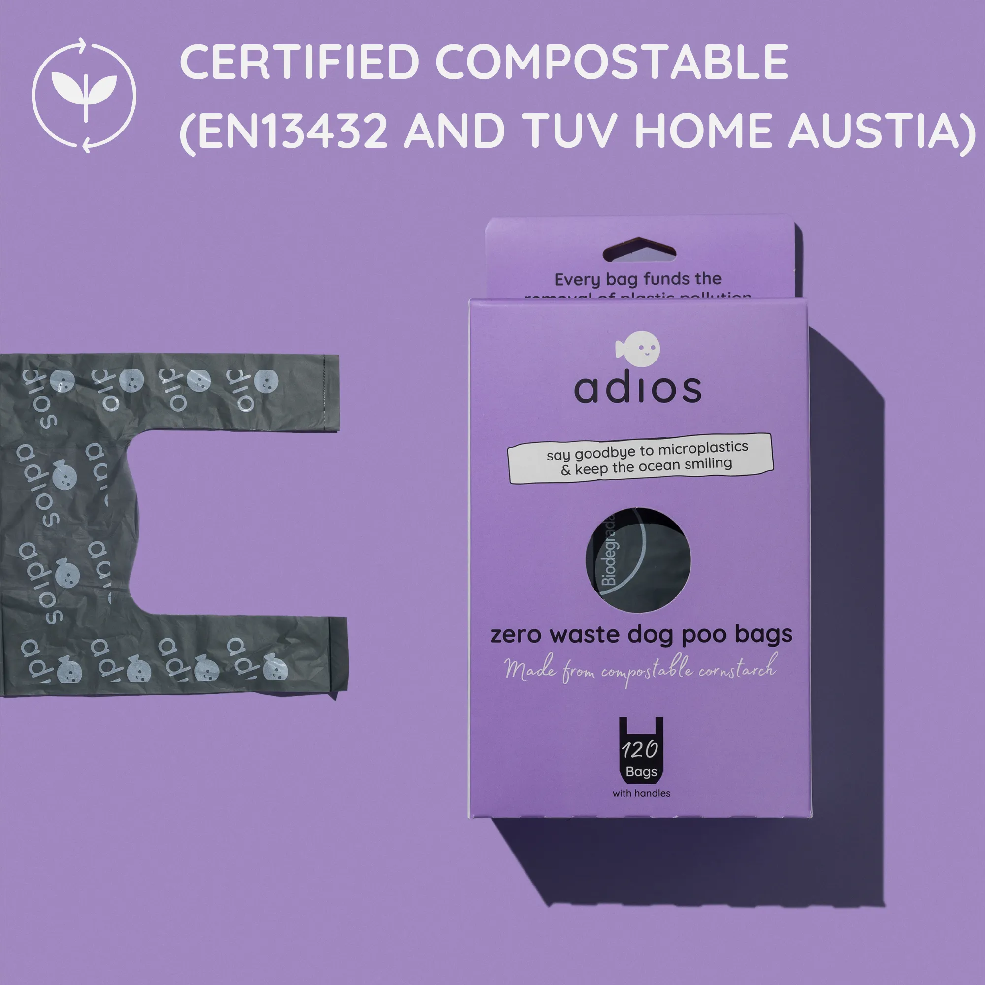 Large handled bags - 120pcs - "Loose" - Grey