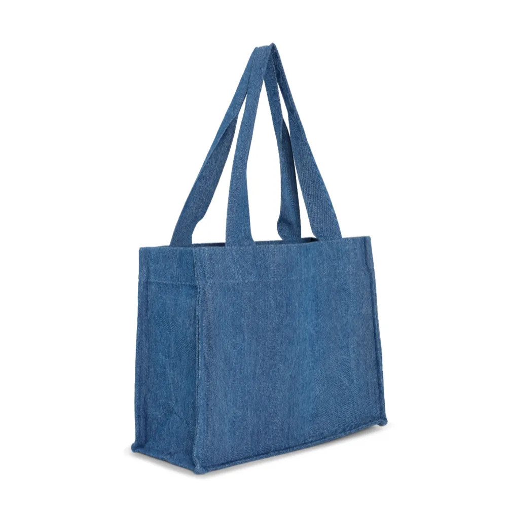 LARGE TOTE BAG | MID-BLUE DENIM