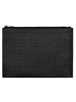 Le Monogramme All-Over Zippered Document Holder in Embossed Smooth Leather