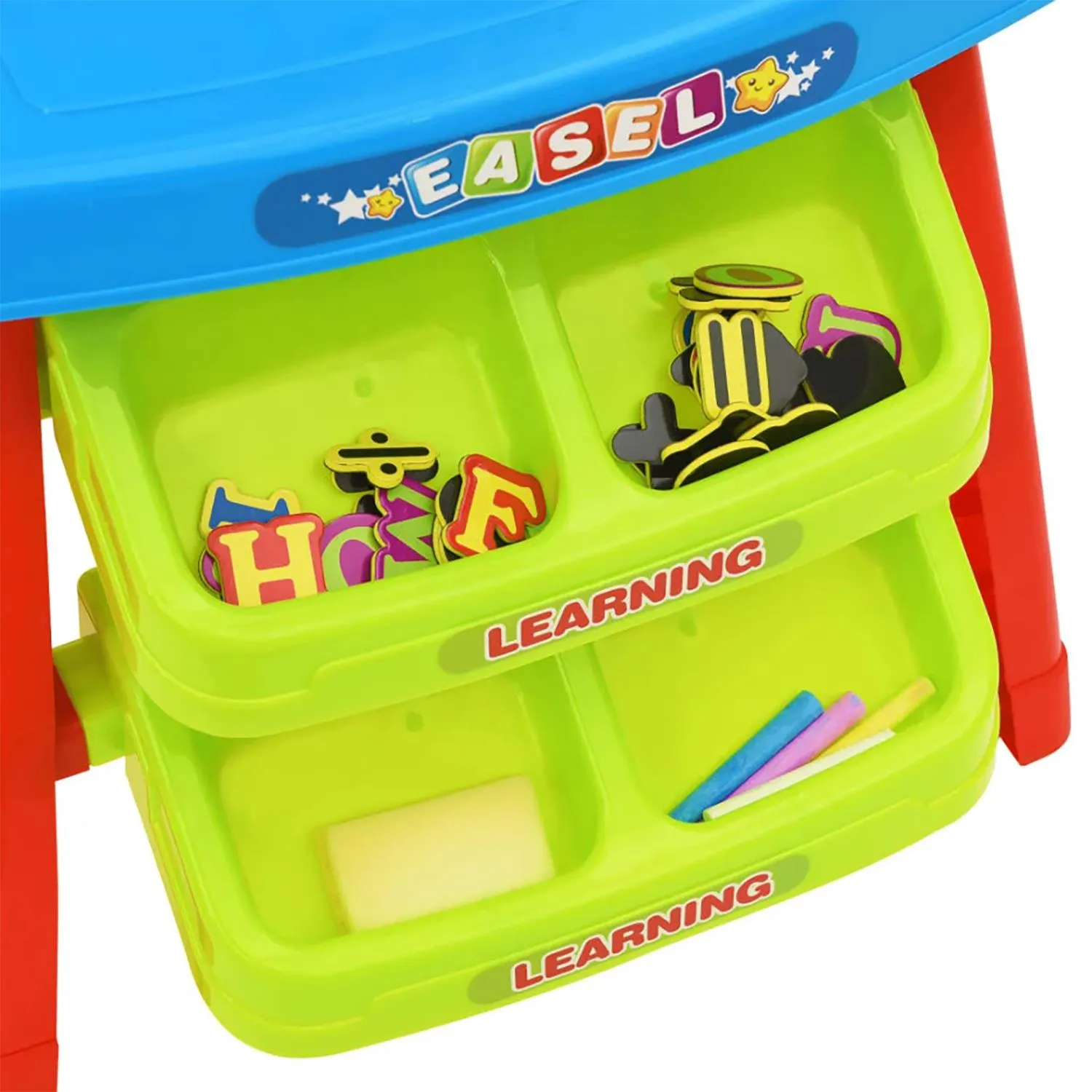 Learning Desk & Magnetic Easel Chalkboard