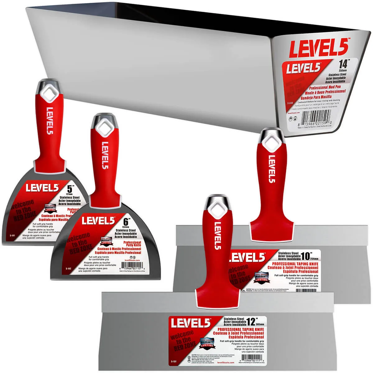 Level 5 Stainless Steel Hand Tool Finishing Set 5-600