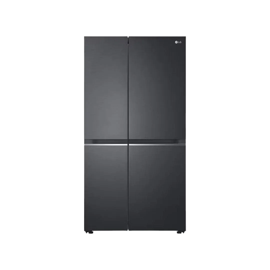 Lg 674L Matte Black side by side Fridge GC-B257SQYL
