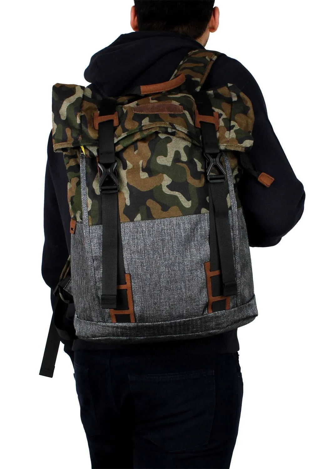 Lightweight Camo Laptop Travel Backpack