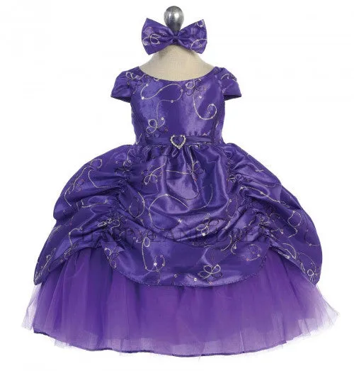 Lime Embroidered Sequin Ruched Dress B485
