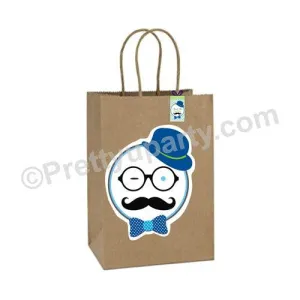 Little Man Theme Gift Bags - Pack of 10
