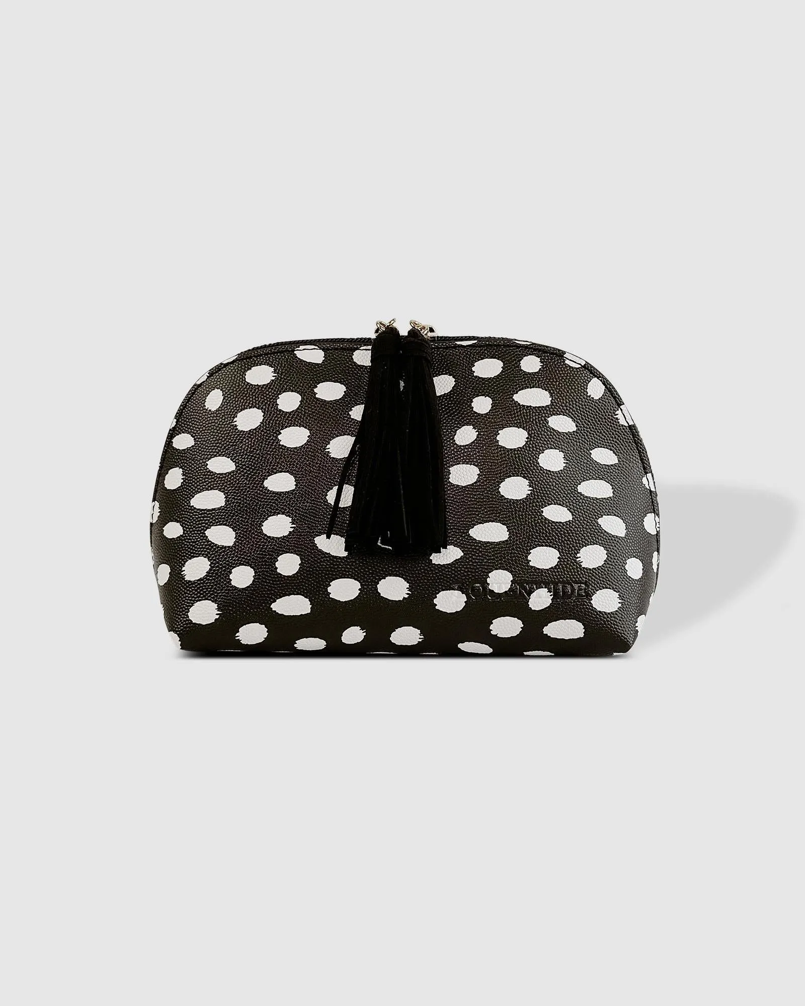 LOUENHIDE Baby Audrey Makeup Bag - Black & White Spot