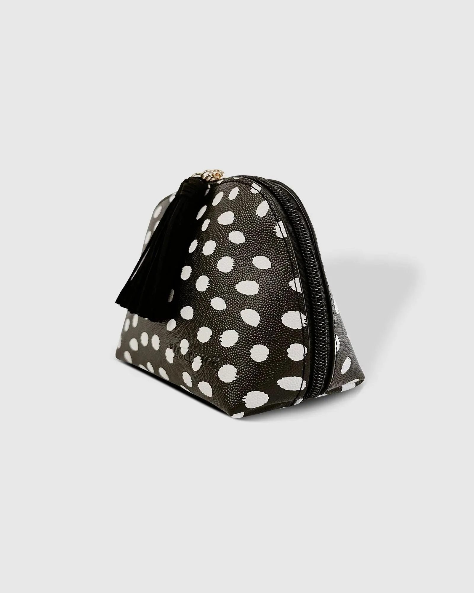 LOUENHIDE Baby Audrey Makeup Bag - Black & White Spot