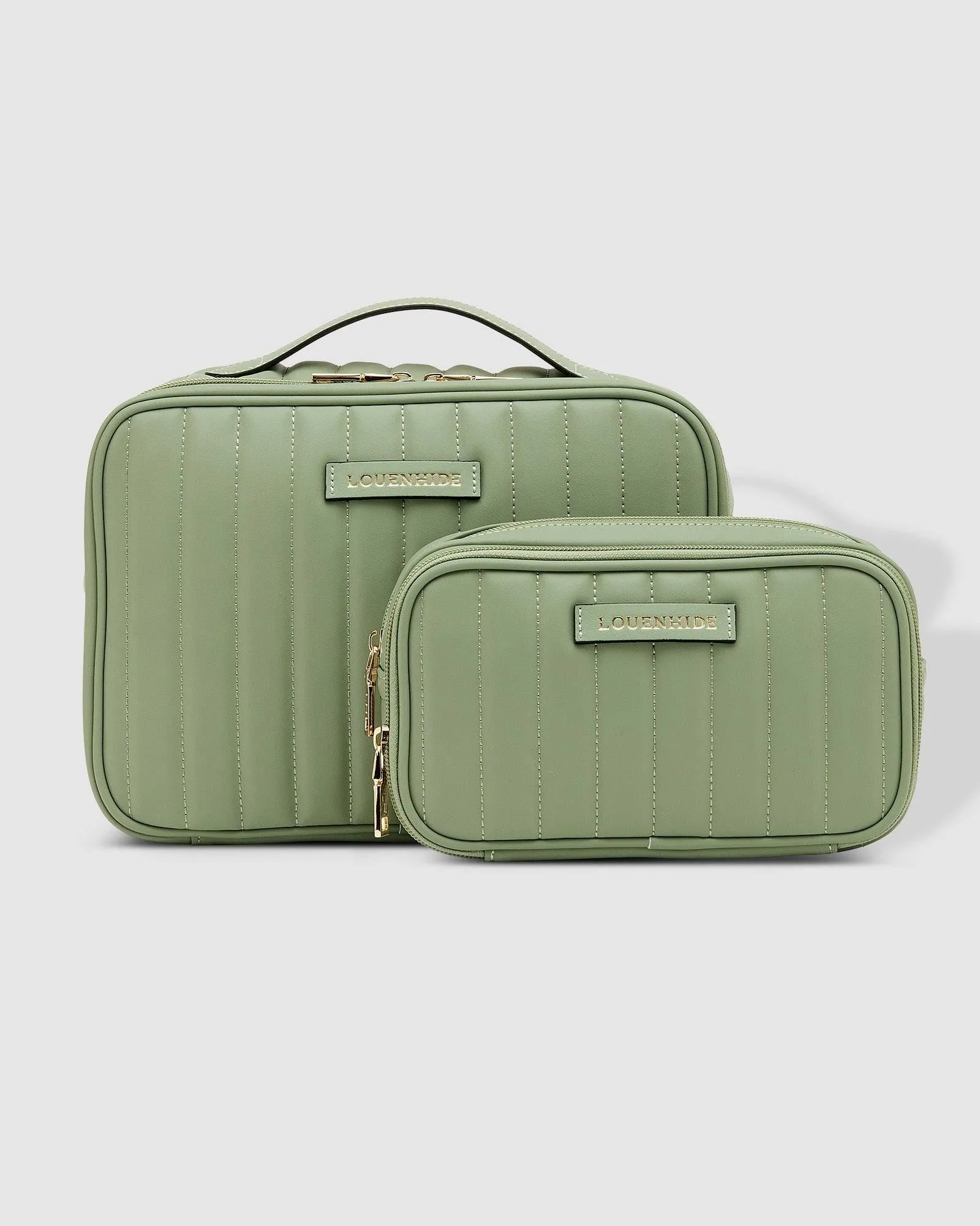 LOUENHIDE Maggie Rosie Cosmetic Bag Set - Sage Green