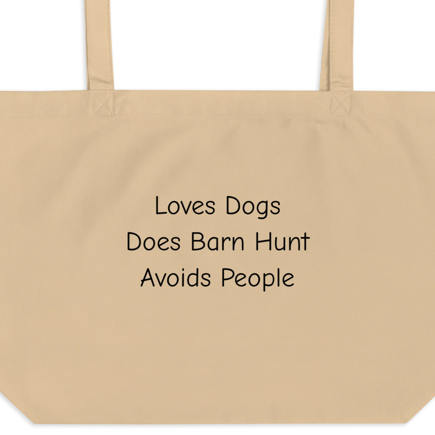 Loves Dogs, Does Barn Hunt X-Large Tote/ Shopping Bags