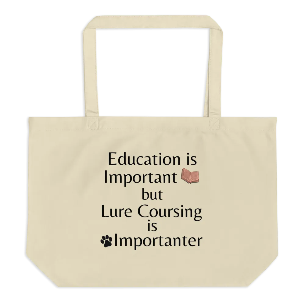Lure Coursing is Importanter X-Large Tote/Shopping Bag - Oyster