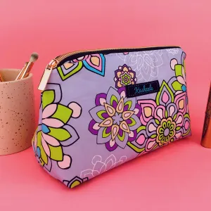 Mandala Magnifica Mauve Medium Makeup Bag.  Exclusive Design.
