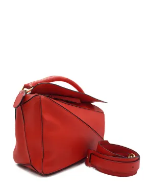 Medium Puzzle Bag Red