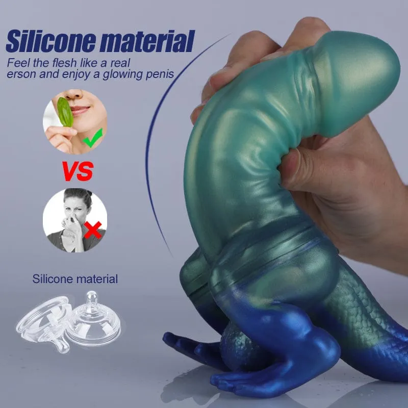 MRIMIN Soft Silicone Dino dick Dinosaur Dildo Headed Dinosaur Sex Toy & Bachelor and Hen Party Accessories