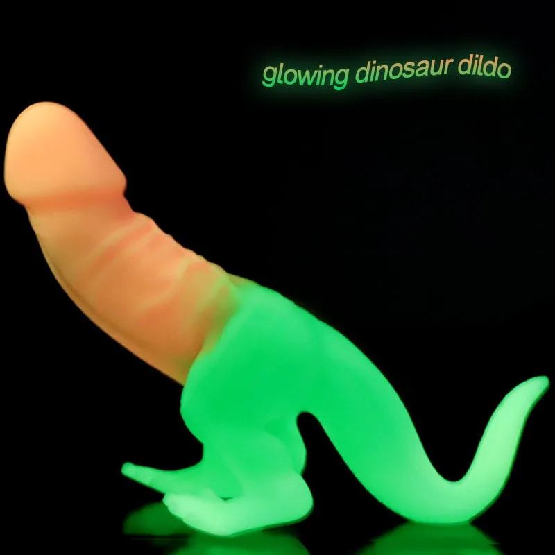 MRIMIN Soft Silicone Dino dick Dinosaur Dildo Headed Dinosaur Sex Toy & Bachelor and Hen Party Accessories