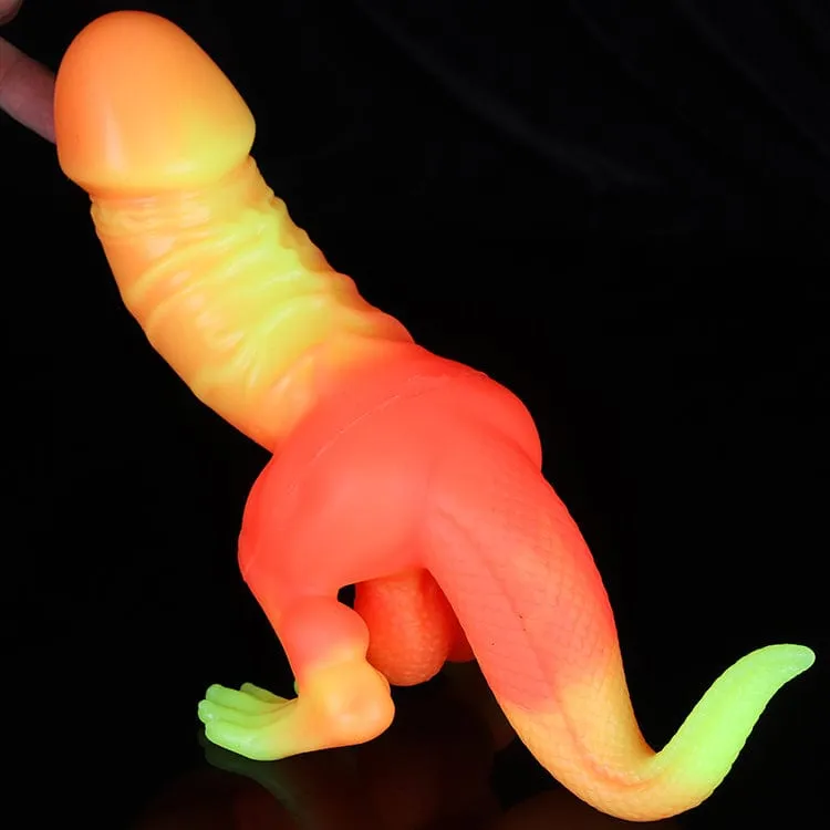MRIMIN Soft Silicone Dino dick Dinosaur Dildo Headed Dinosaur Sex Toy & Bachelor and Hen Party Accessories