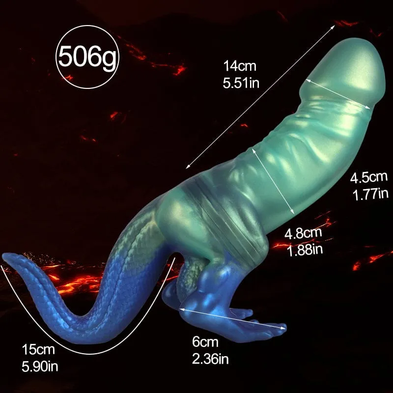 MRIMIN Soft Silicone Dino dick Dinosaur Dildo Headed Dinosaur Sex Toy & Bachelor and Hen Party Accessories