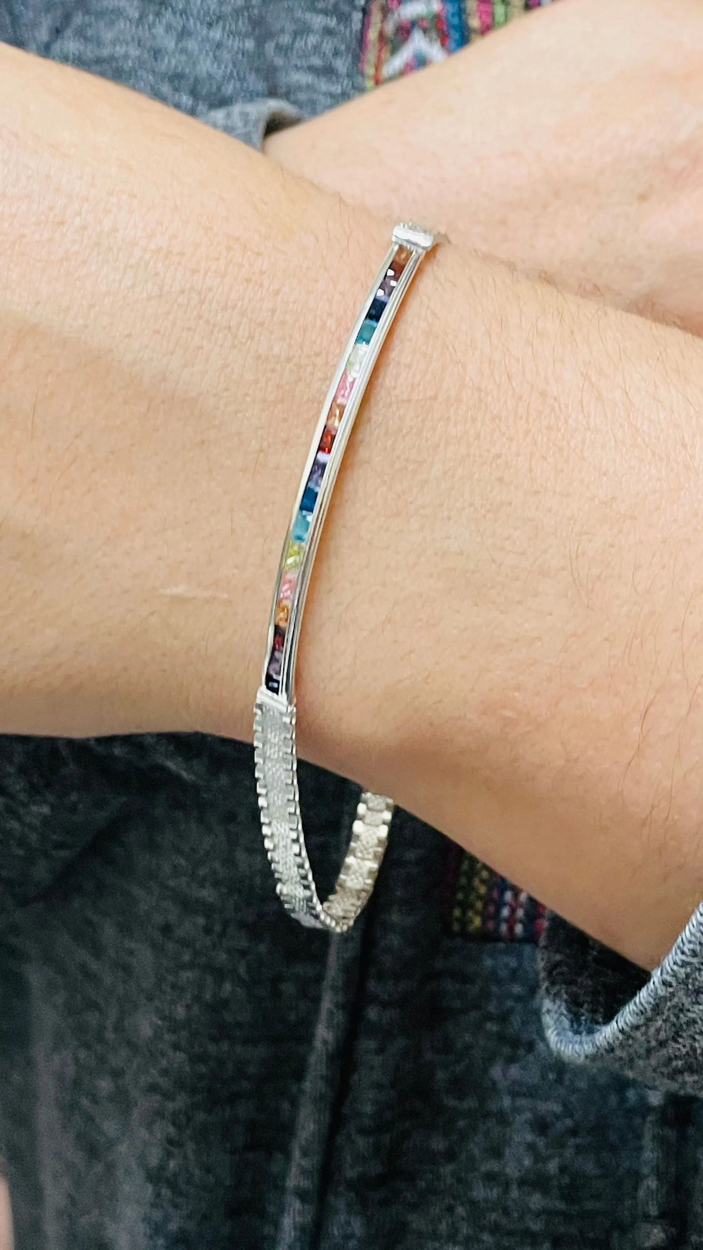 MulticolorSilver Bracelet